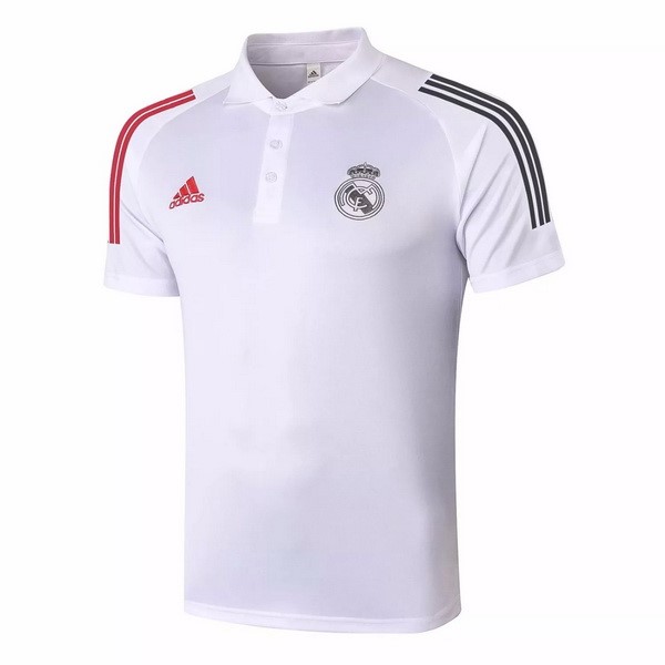 Polo Real Madrid 20/21 Bianco Rosso